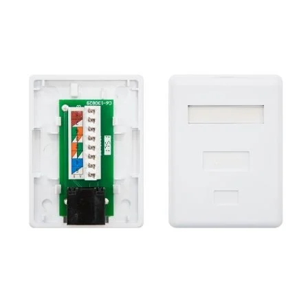 Nano Cable Roseta de Superficie RJ45 Cat.6 UTP 1 Toma Blanca, Referencia 10.21.1501 Nano Cable Roseta de Superficie RJ45 Cat.6 UTP 1 Toma Blanca, Referencia 10.21.1501